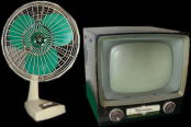 常設展では昭和30年代の家電製品も展示