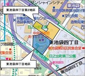 東池袋地区案内図