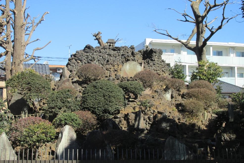 豊島長崎の富士塚