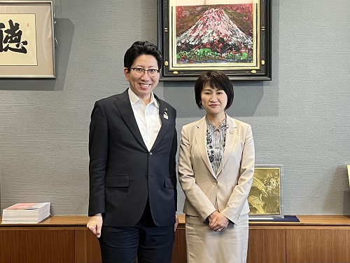 令和5年6月7日 鹿児島市 下鶴市長と面会