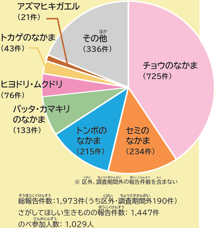 生きものさがし結果