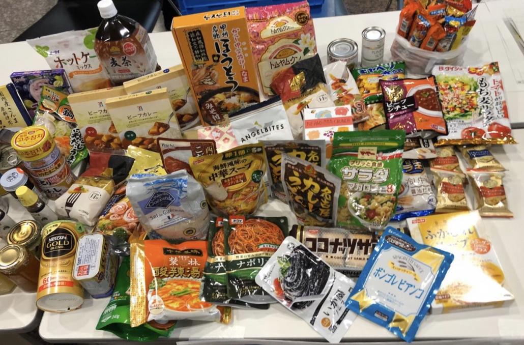 帝京平成大学で集まった食品2