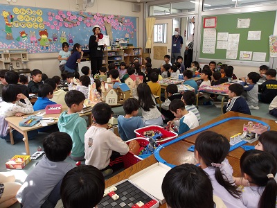 机上訓練の様子です。