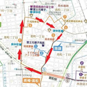 要町・高松方面文化財巡り地図