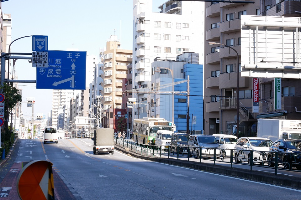 明治通り（堀之内橋）