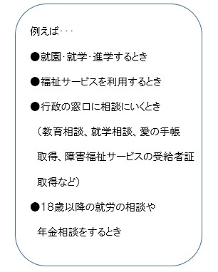 発達サポートファイルを活用するタイミング