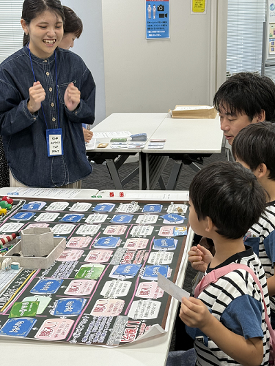立教大学ボードゲームのブースの様子