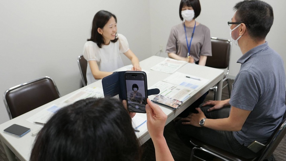 講座のインタビュー練習
