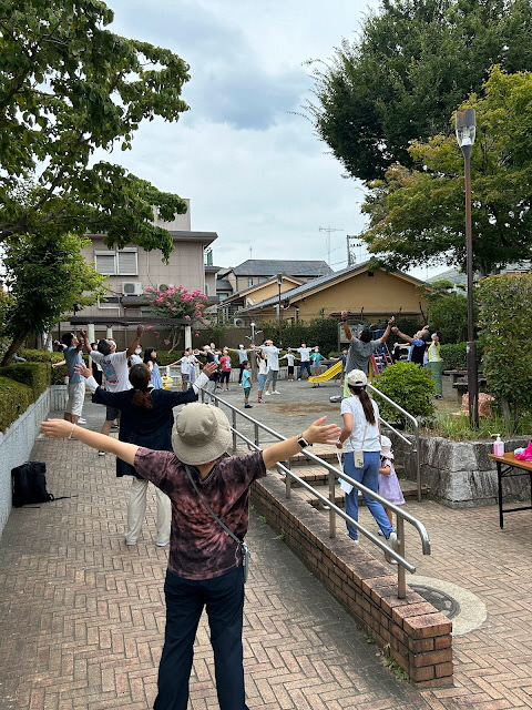 千川一丁目町会ラジオ体操写真