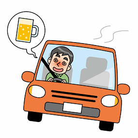 飲酒運転イラスト