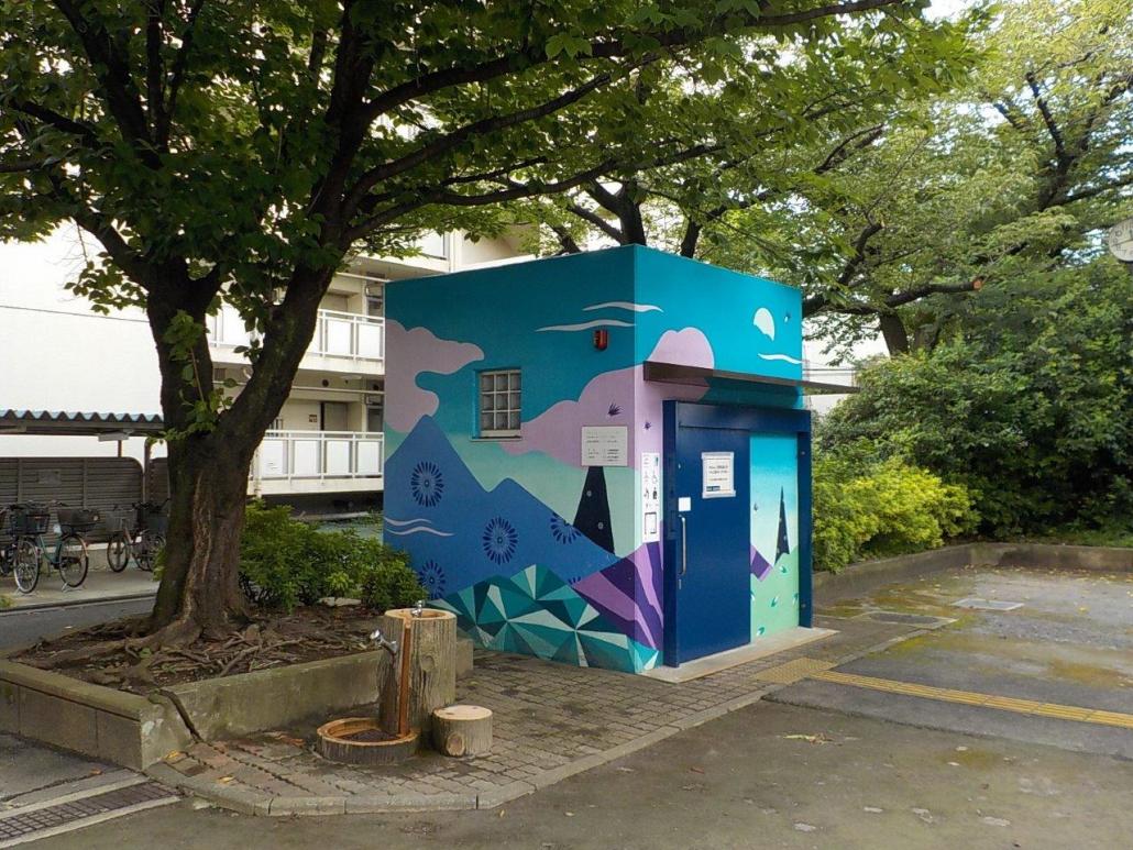 上池袋公園バリアフリートイレ入口
