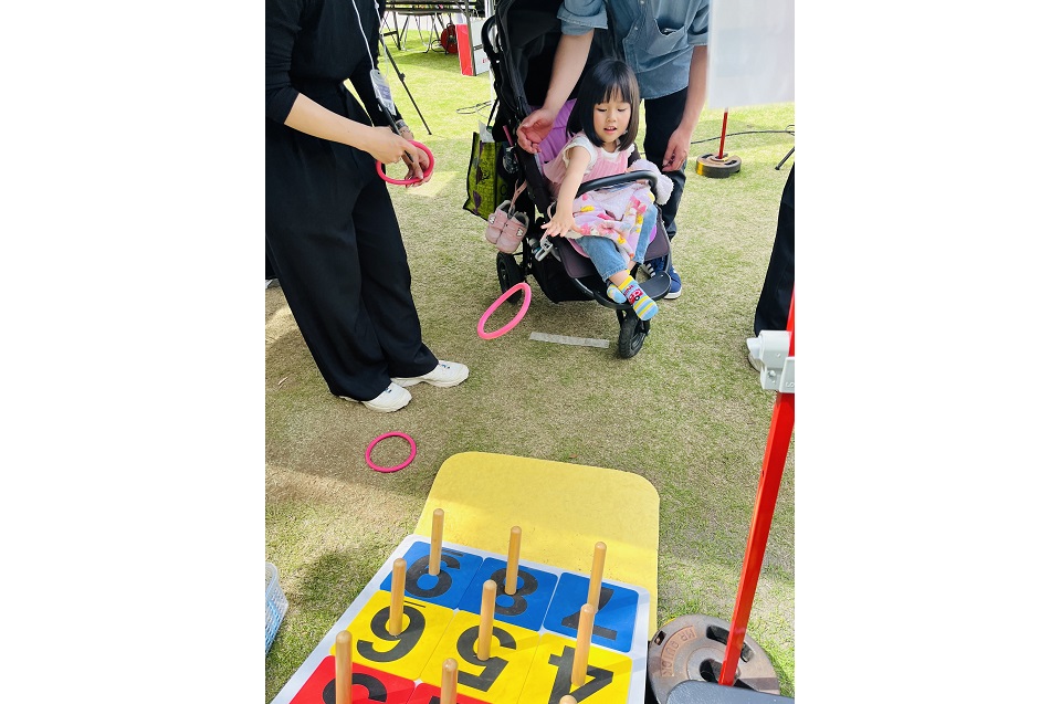防災フェス輪投げ