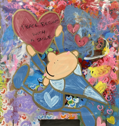 Peace beings with a smile