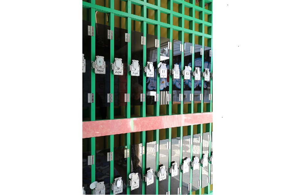 銭湯あずま 傘立て