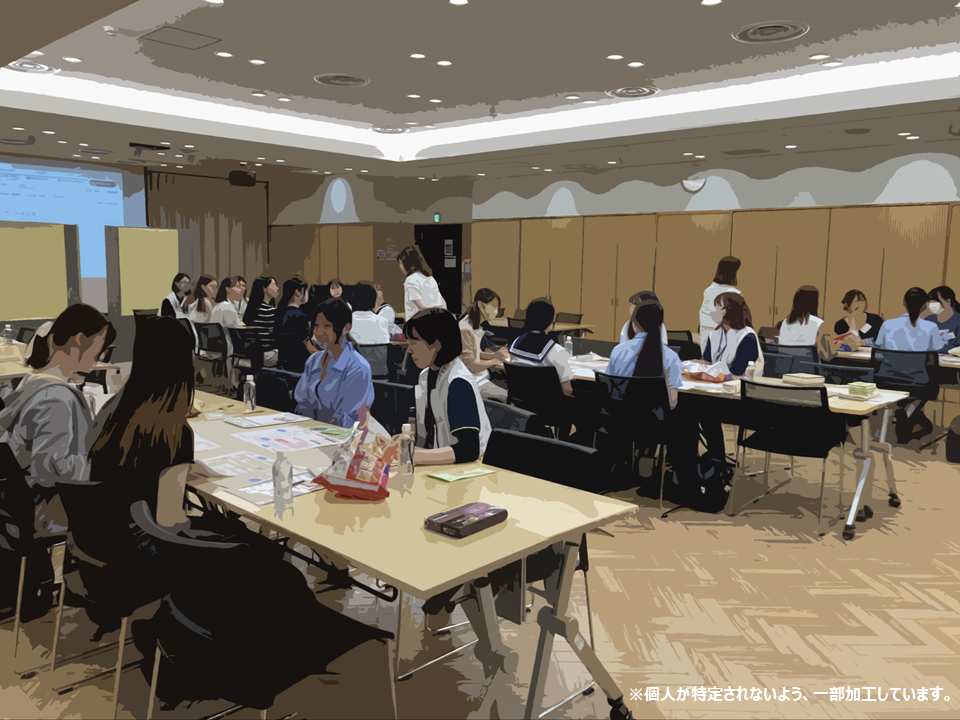 ワークショップの様子（写真加工済み）