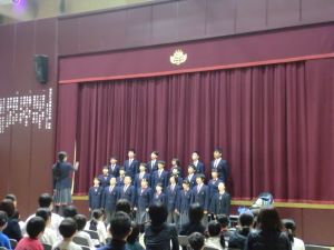 巣鴨北中学校生徒による合唱