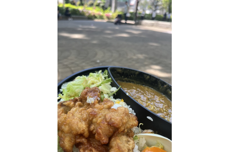 お弁当と公園