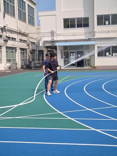 自衛消防訓練の様子2