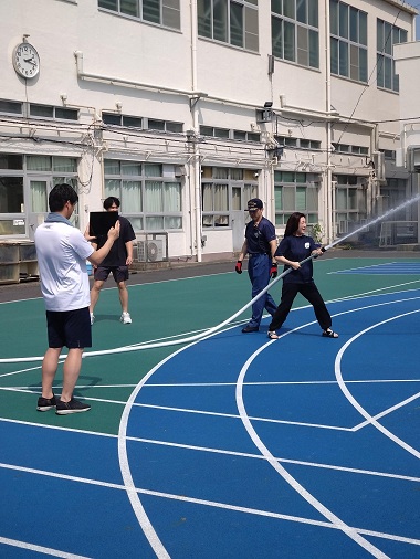 自衛消防訓練の様子4