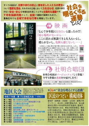 地域大会のチラシ