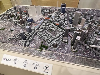 将来の池袋駅周辺の大型模型